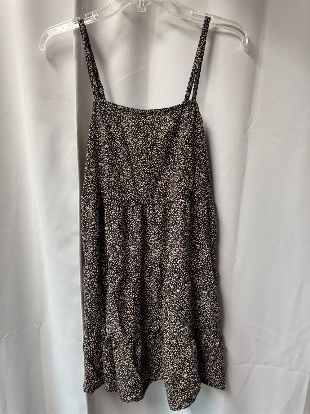 Old Navy black Floral Tiered Spaghetti-Strap top